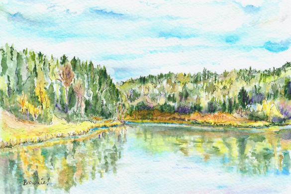 Early Autumn Lake