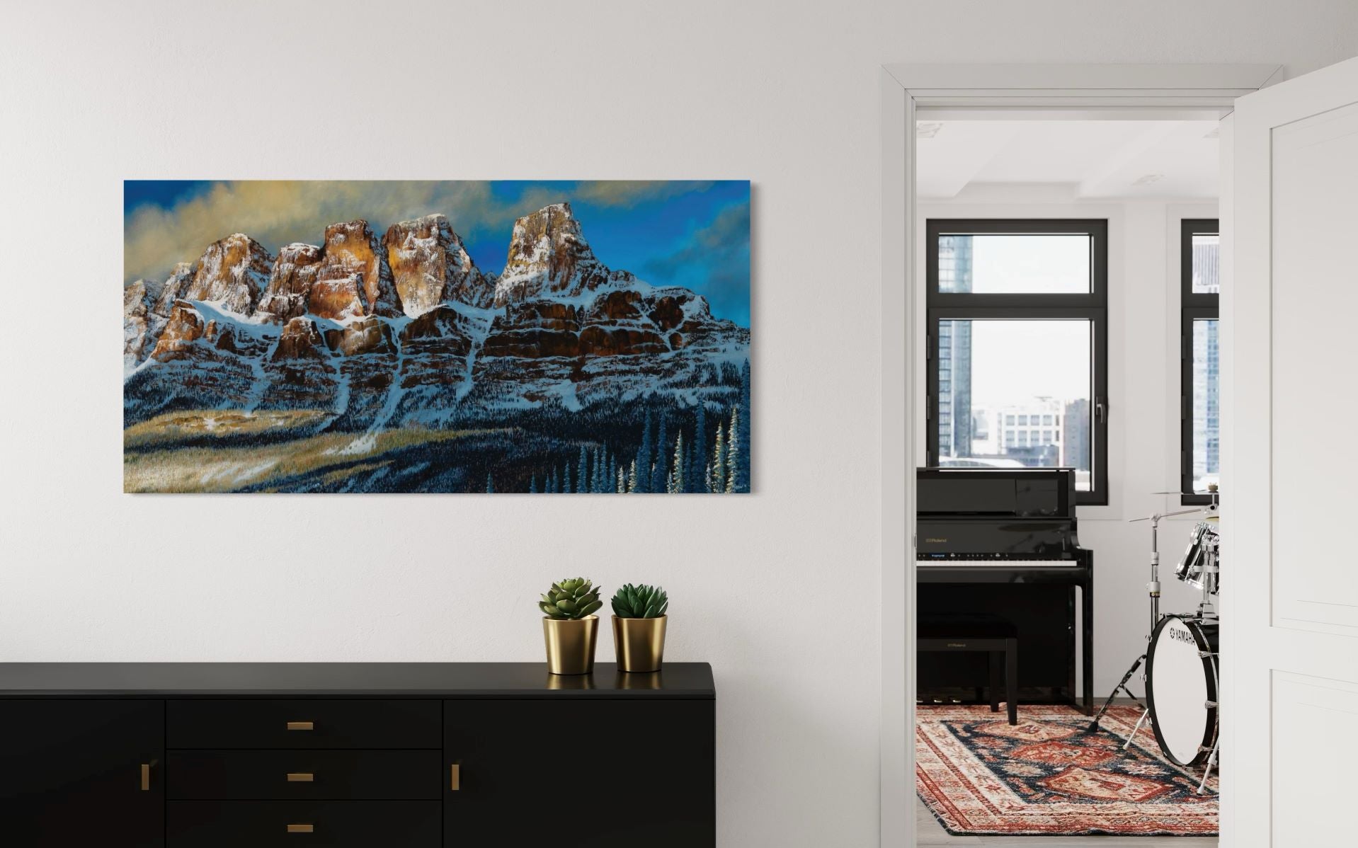Castle Mountain Print: Banff Alberta | Canadian Mountain Artwork