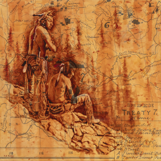 Blackfoot Braves On The Ridge (Treaty 7)